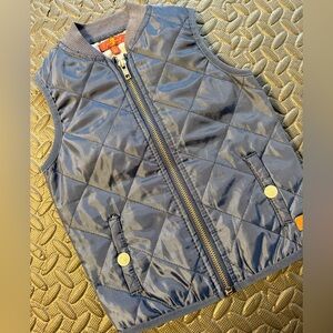 7 For All Mankind Quilted Navy Blue Kids Vest Size 2T